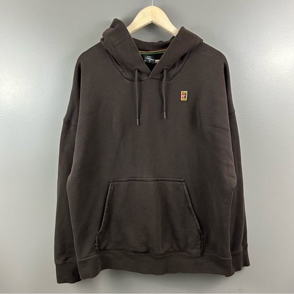 Nike Court Heritage Tennis Loose Fit Sweatshirt Hoodie Size XL - Picture 2 of 12